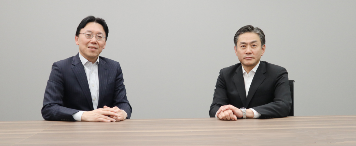 Takashi Amino, Representative Director, President & CEO / Hajime Wakatsuki, Representative Director, Executive Vice President