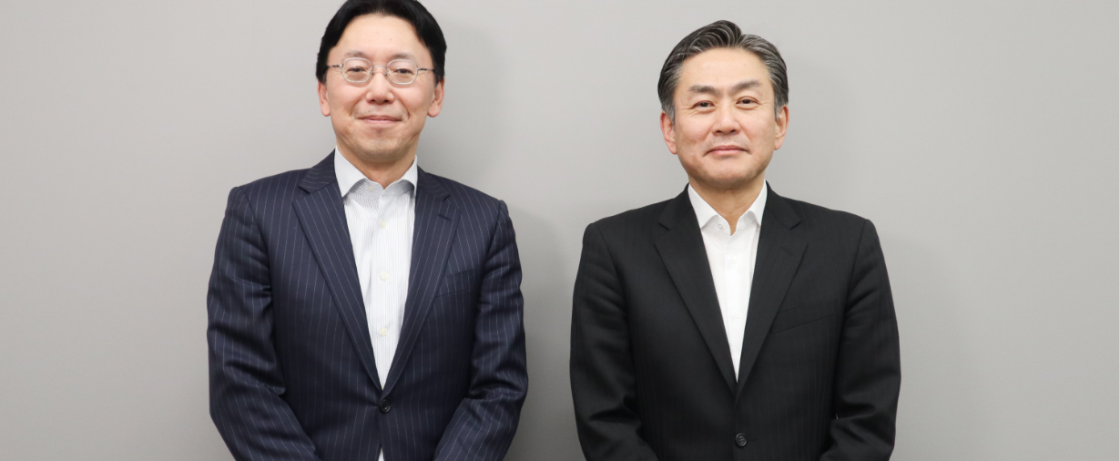 Takashi Amino, Representative Director, President & CEO / Hajime Wakatsuki, Representative Director, Executive Vice President